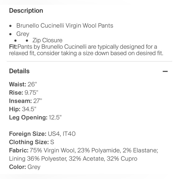 NWT RTW Charleston Virgin wool pants - Picture 4 of 6